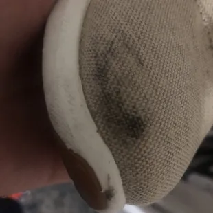 Stain left my shoe due to grease from the grill