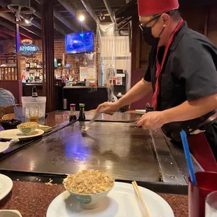 interior, sushi and sashimi