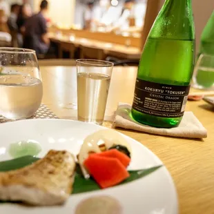 Crystal Dragon sake (part of $65 pairing)