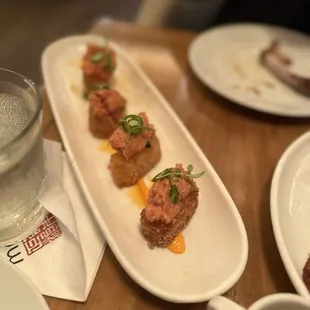 Spicy tuna crispy rice