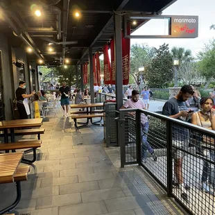 Tables outside