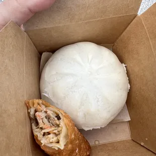 Bao and egg roll