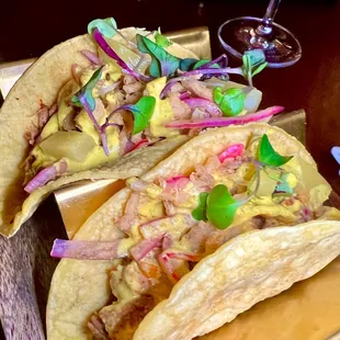 Roasted Pork Hawaiian Tacos