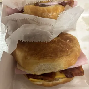 Ham Bacon Croissants