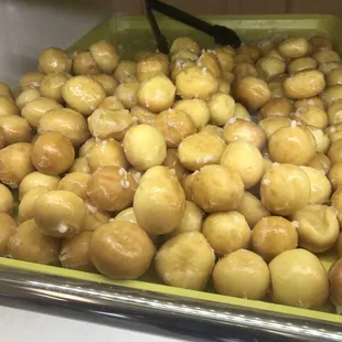  a tray of doughnuts