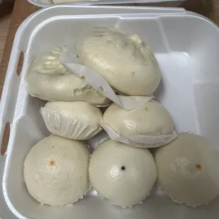 Veggie bao. Sweet dessert bao.