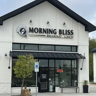 Outside of restaurant.