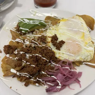 Chilaquiles w/ Chorizo