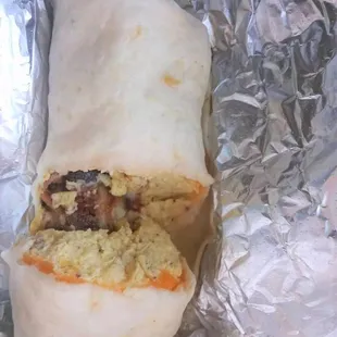 Bacon, Egg &amp; Cheese Breakfast Burrito