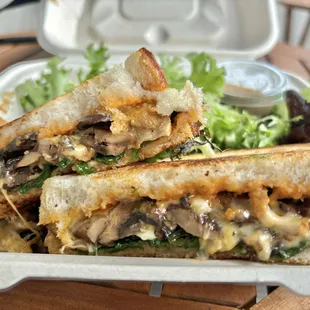 Garlic mushroom melt