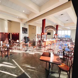 the interior of a coffee shop