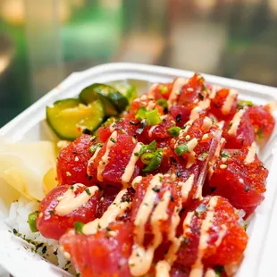 Tobikko Ahi with drizzle