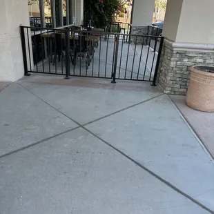  patio with tables and chairs