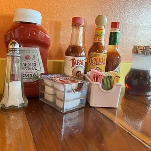 Available condiments