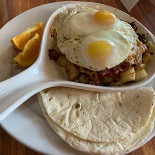 Delicious, chorizo Eggs