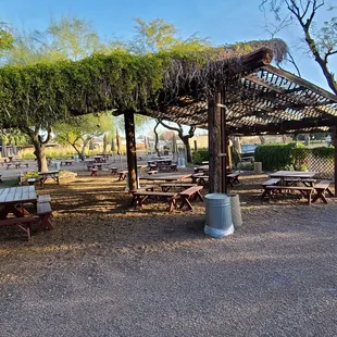 Plenty of outside dining