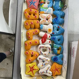 Birthday donuts