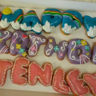 a box of happy birthday cookies