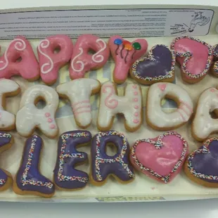 Happy birthday donuts