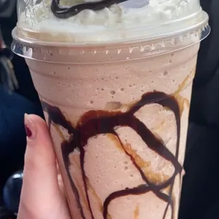 Heath Mocha Frappe I added drizzle