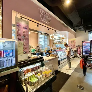 the interior of the store