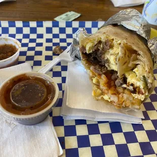 Carne Asada burrito: so big, so delicious