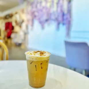 Trying out their Fall drink - Churro Waffle Latte | www.moniquedao.com