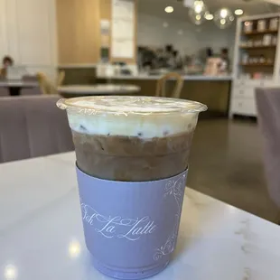 Lavender latte (cold)