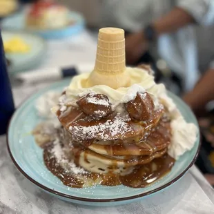 Churro pancakes full stack
