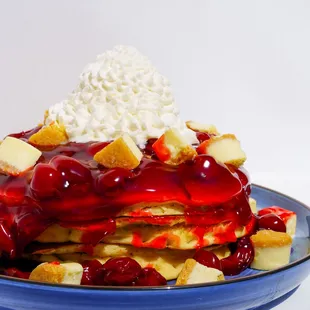 Cherry Cheesecake Pancakes