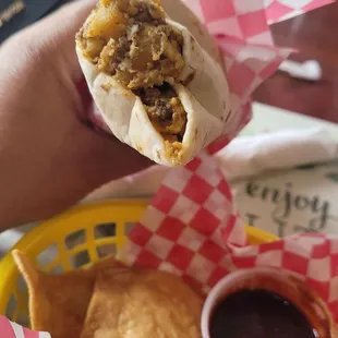 Smothered Breakfast Burrito