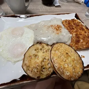 Chicken Fried Steak - a pretty small patty compared to other breakfast spots