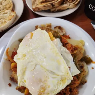 Chorizo and eggs skillet