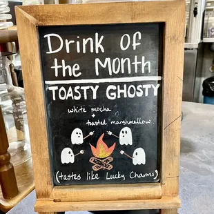 October (2022) Drink of the Month - Toasty Ghosty. TASTY Toasty Ghosty indeed! :)