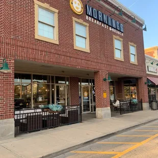 the outside of the building