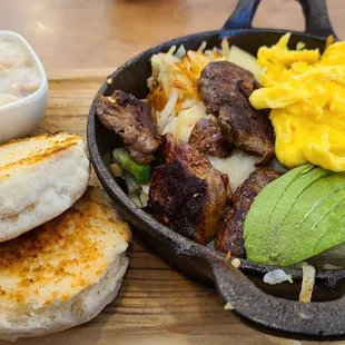 Carne Asada Skillet w/side of gravy