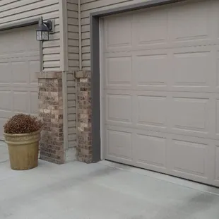 New insulated doors installed