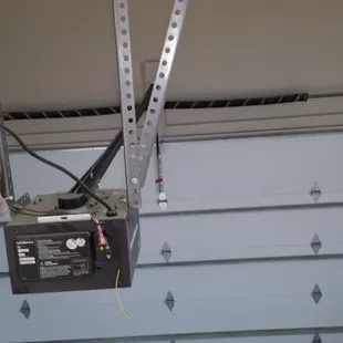 New garage door and Opener installed