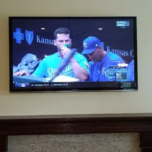 Tv mount above fireplace. Concealed wiring