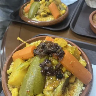 Lamb couscous.