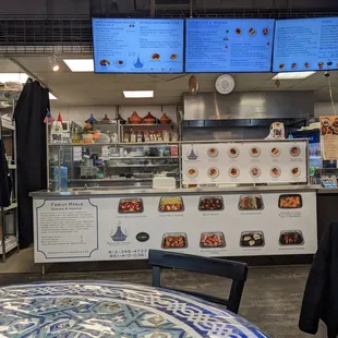 the interior of a restaurant