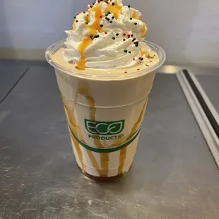 Caramel coffee shake
