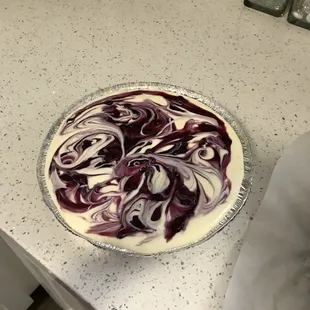 a marbled pie
