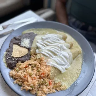 Chicken enchiladas