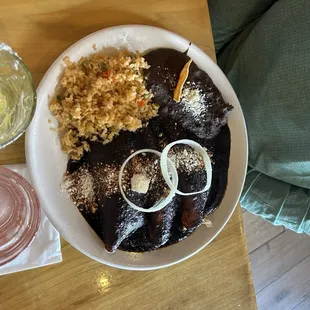 Chicken Mole Enchiladas