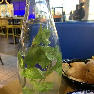 Water served at our table