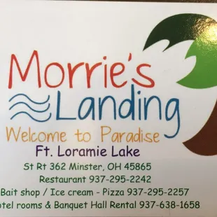 the front of the business card
