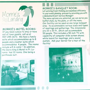 information about hotel rooms