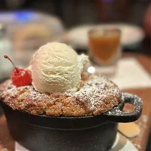 IG: @msashleysteele | Butterscotch Bread Pudding was good but I probably wouldn&apos;t get it again