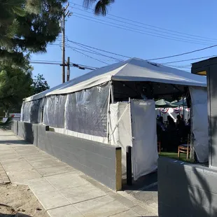Outside dining